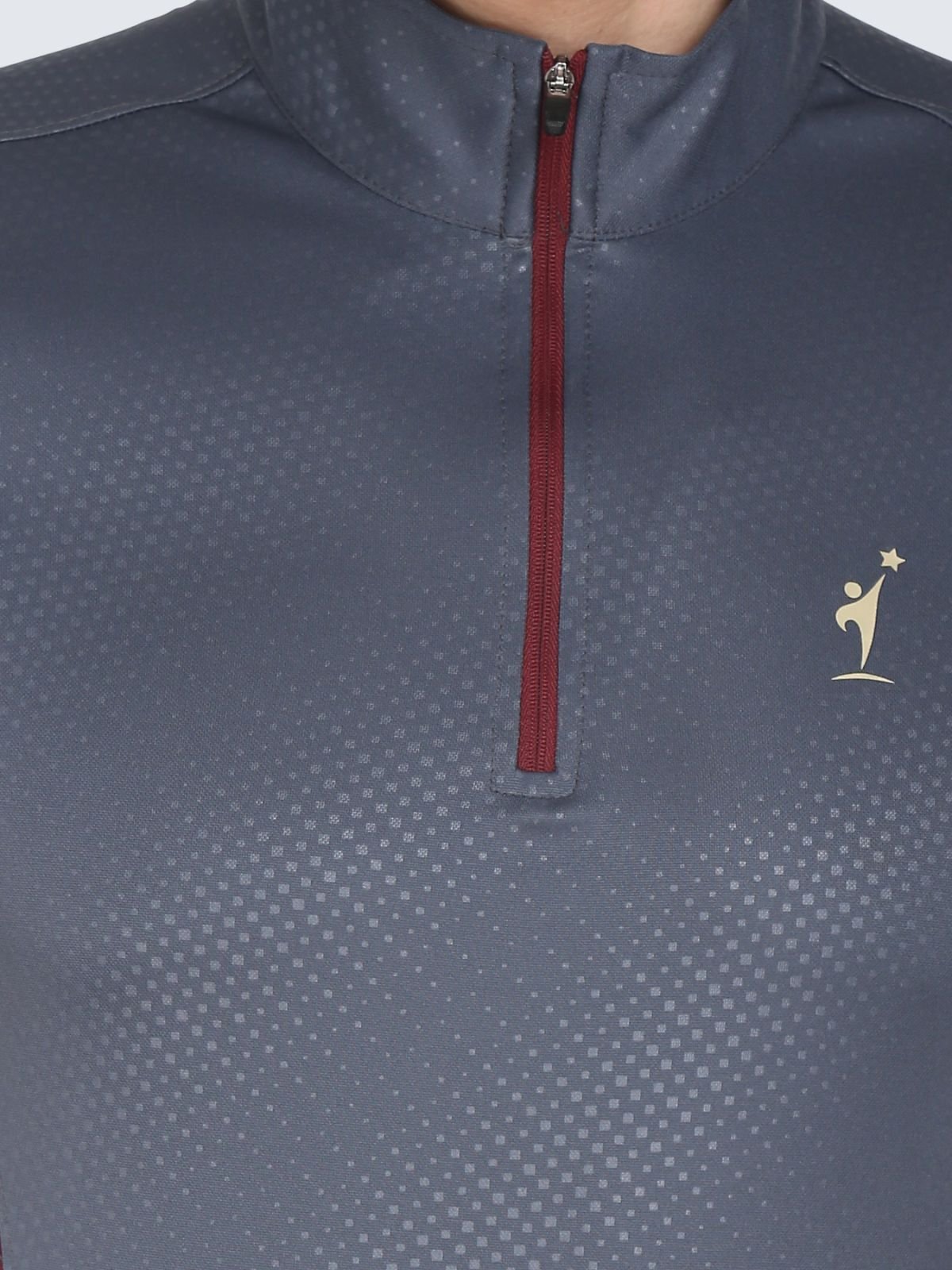 T-shirt Zipper Side Grey Zipper Style