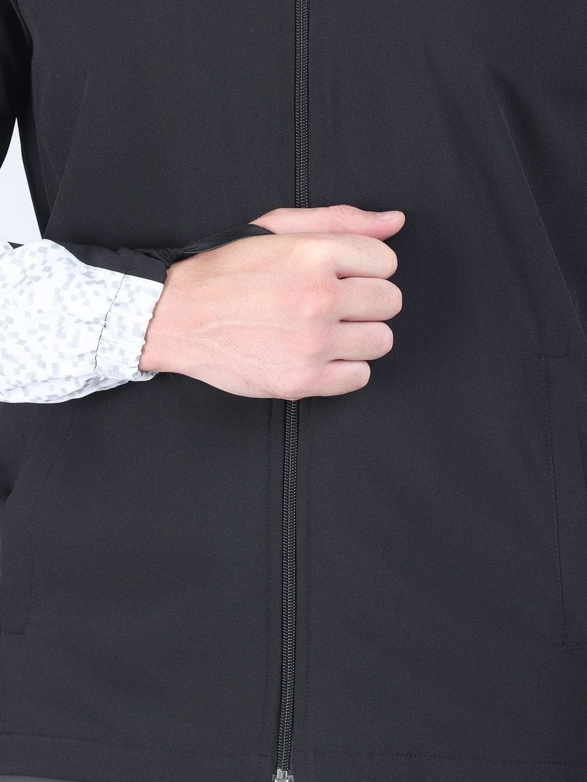 Jacket 3D Print Mesh White Best Yoga Wear