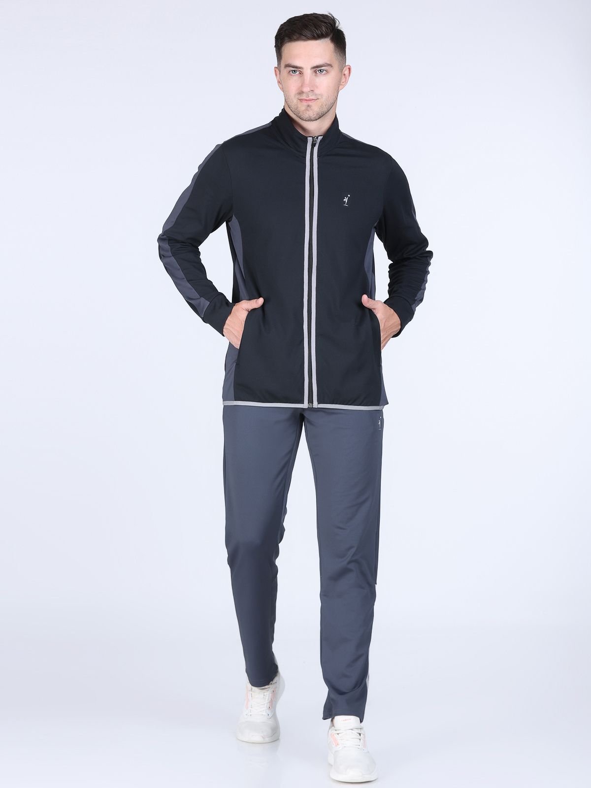 Tracksuit Active Strips Light-Dark Grey Best Wictivewear