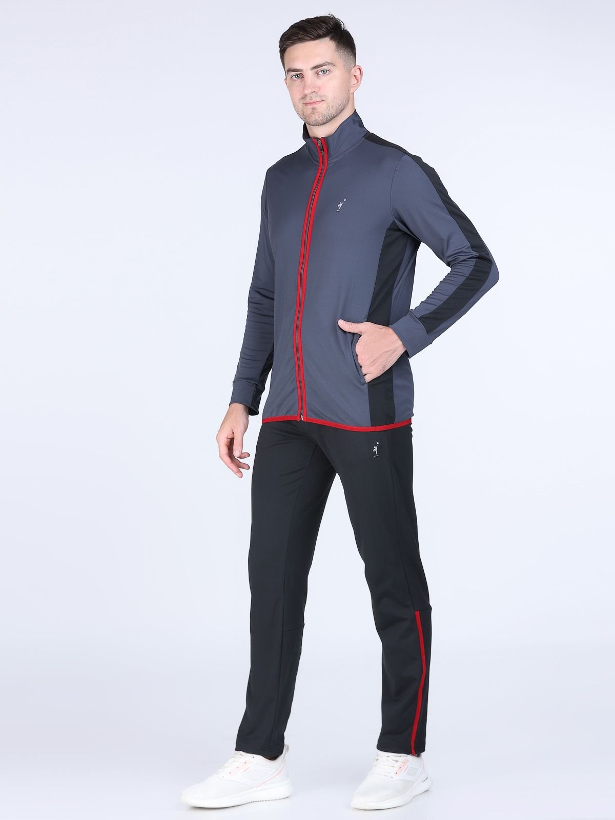 Tracksuit Active Strips Red-Black Best Walking wear