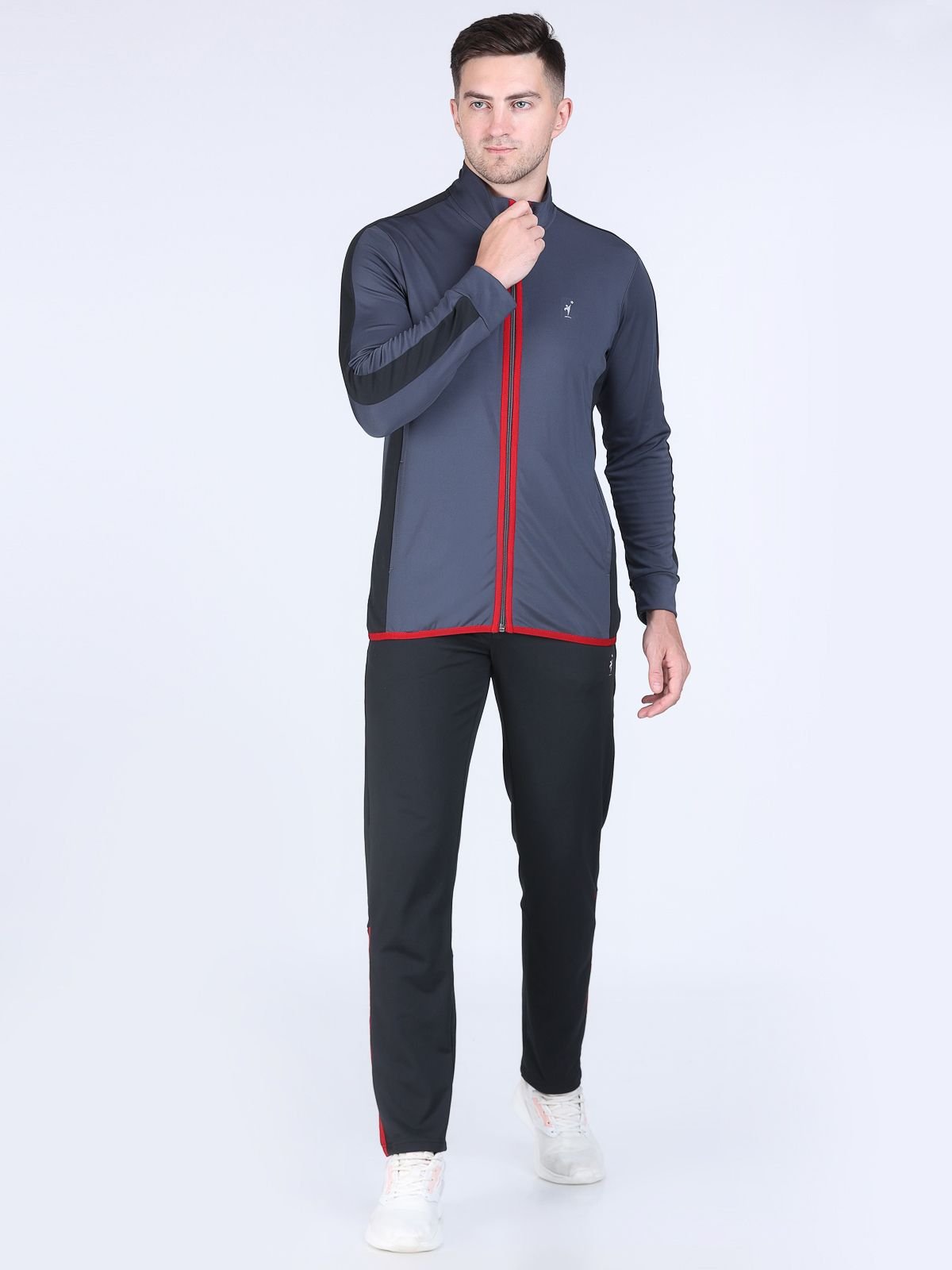 Tracksuit Active Strips Red-Black Best Winter Sportswear